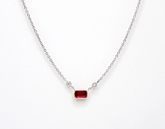 Ruby Pendant Necklace